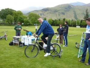 Gala Day 2010 Smoothie Bike in Action